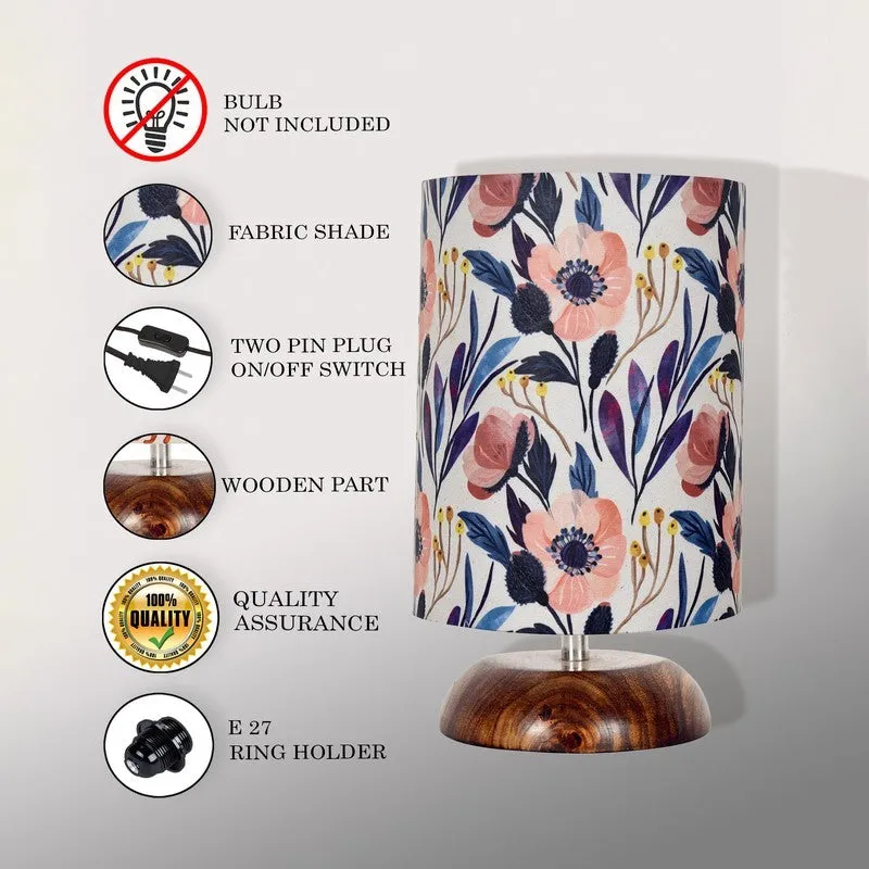 VeluraLight Chic Luxury Wooden Table Lamp - Multicolor media 6