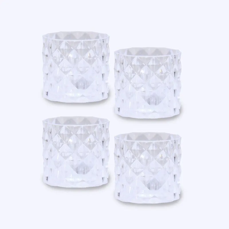 AuraLume Multi Choice Candle Holders (Transparent) - Set Of Four media 5