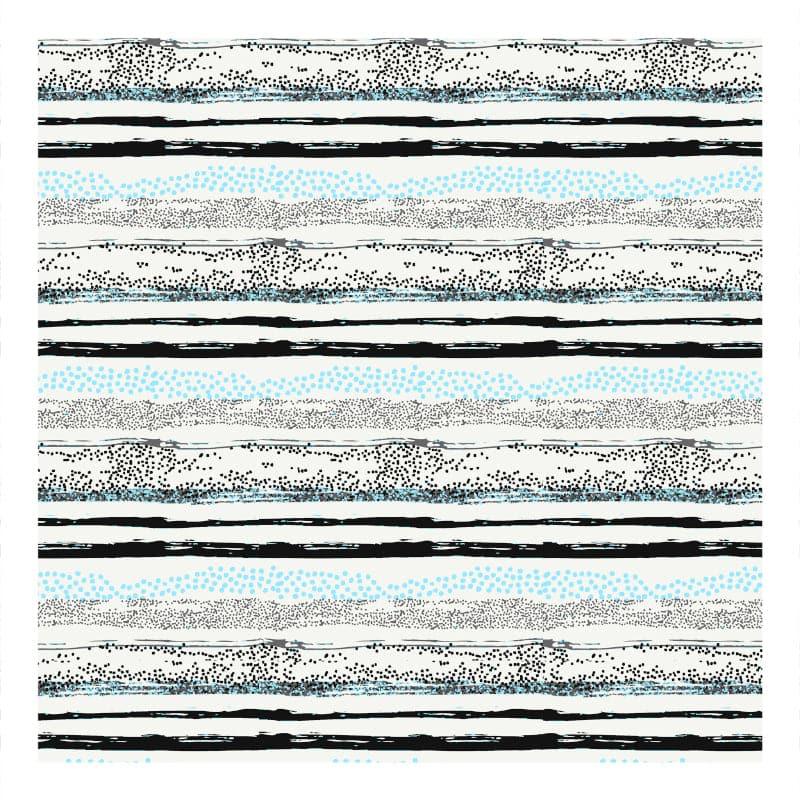 Lovina Striped Cotton Bedsheet (Blue) - 124 TC media 4
