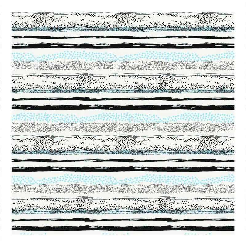 Lovina Striped Cotton Bedsheet (Blue) - 124 TC media 4