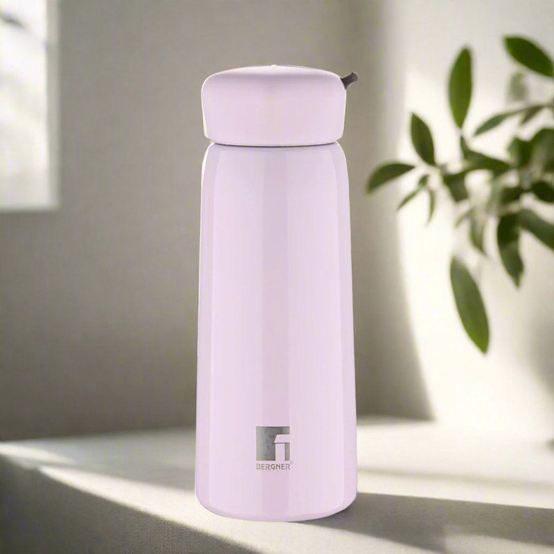 Bergner Walking Lily Luxe Thermosteel Hot and Cold Flask (Pink) - 400 mL media 6