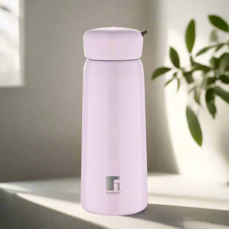 Bergner Walking Lily Luxe Thermosteel Hot and Cold Flask (Pink) - 400 mL media 6