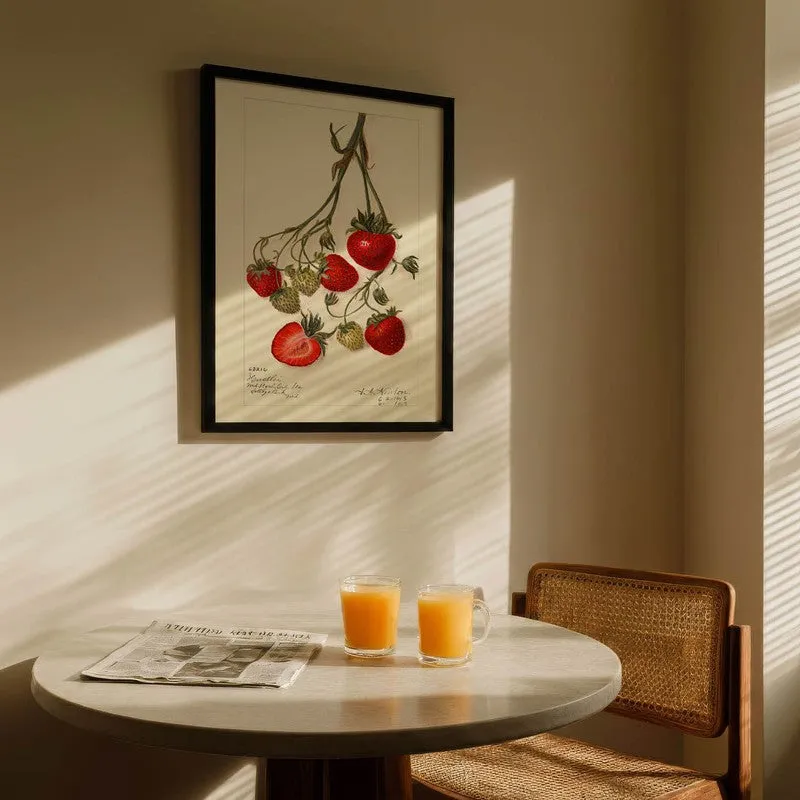 Sweet Citrus Archival Canvas Wall Art - Black media 5