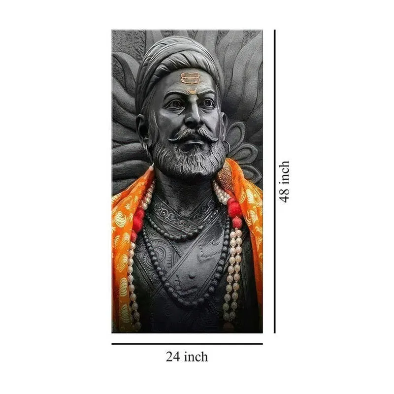 Chhatrapati Shivaji Poly Canvas Wall Painting media 8