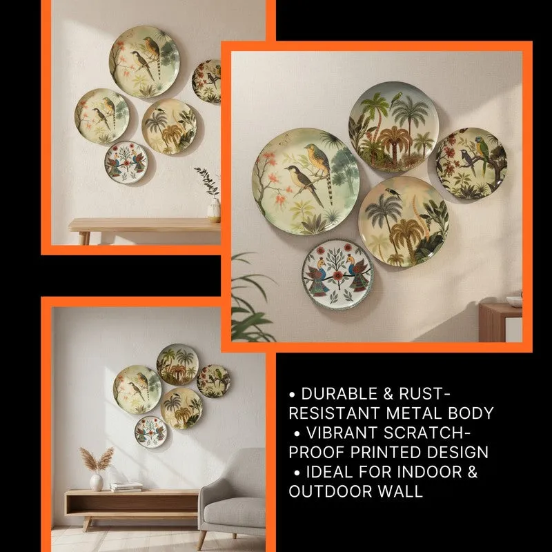 Chirping Charm Wall Plates - Set of Five media 8