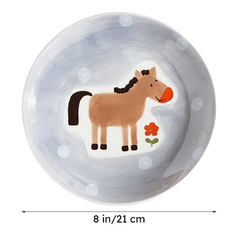 Quirky Farm Handpainted Wall Plate - Horse media 8