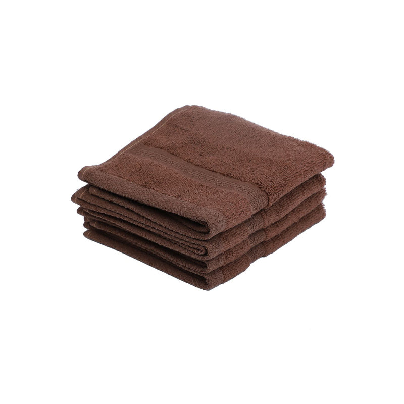 Miorah Face Towel (Brown) - Set Of Four media 4