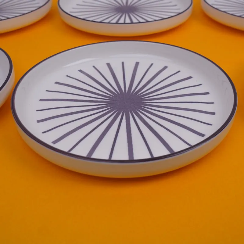 Mario Maroon Snack Plate - Set Of Six media 4