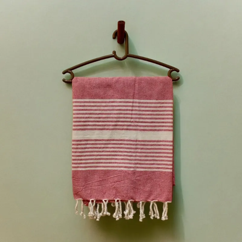 Rodgo Bath Towel (Blue & Pink) - Set Of Two media 1