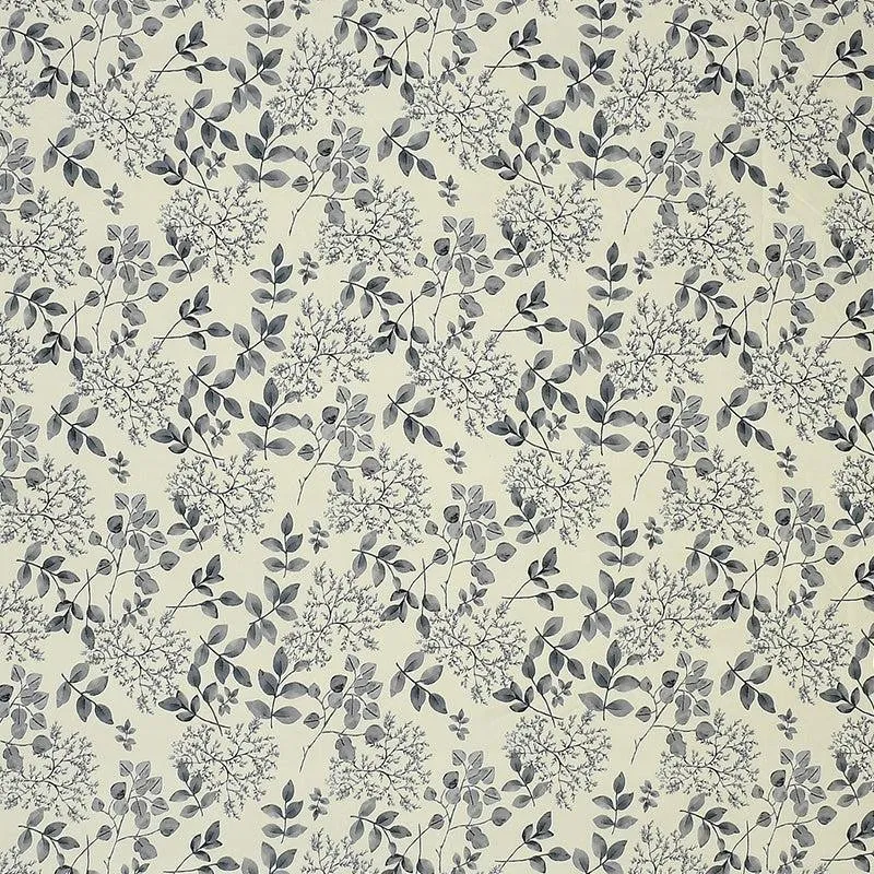 Frezya Floral Microfiber Bedsheet (Grey) - 130 GSM media 4