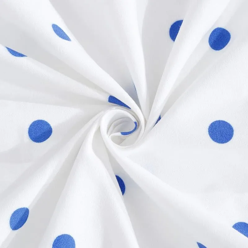Cerulean Christella Fitted Bedsheet - 150 GSM media 5