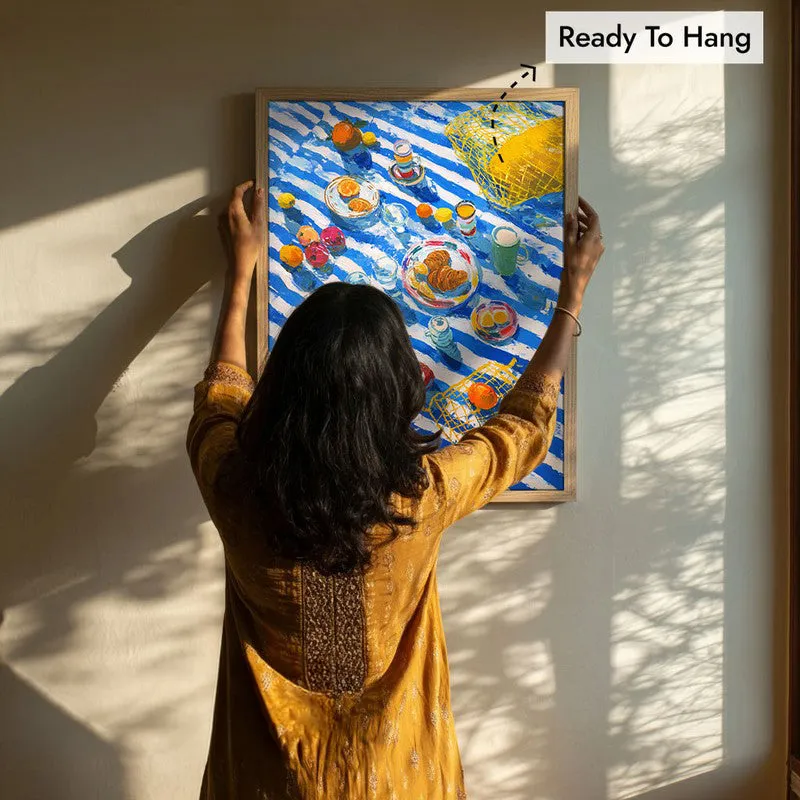 Citrus Brunch Canvas Wall Painting - Brown Frame media 8