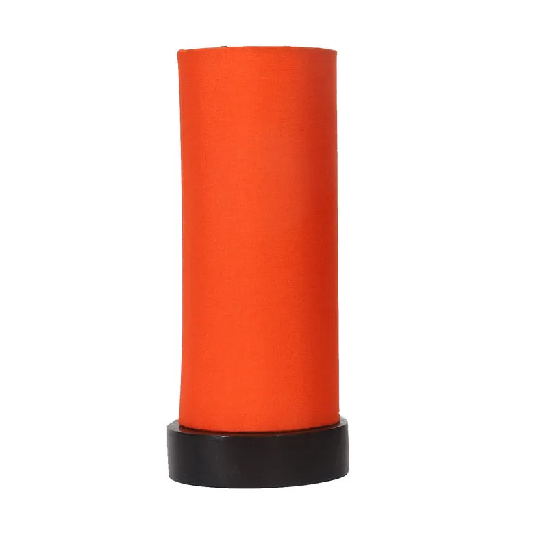 Mirza Tower Wooden Table Lamp - Orange,Black media 4