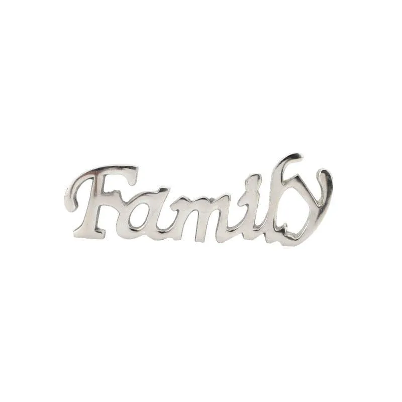 Family Forever Typography Showpiece - Silver media 5