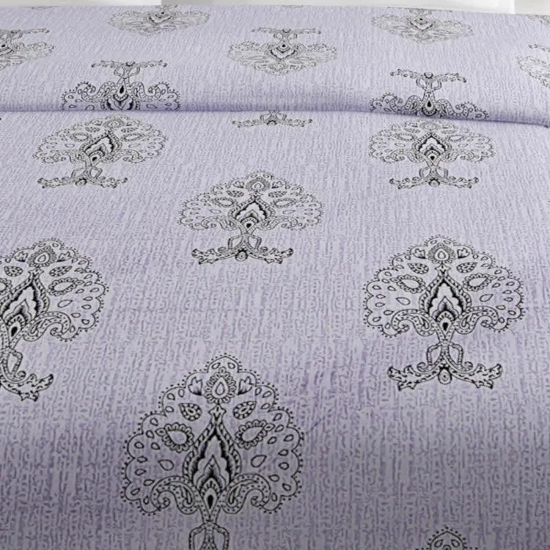 Swayam Wonder Spread Cotton Bedsheet (Grey) - 200 TC media 3