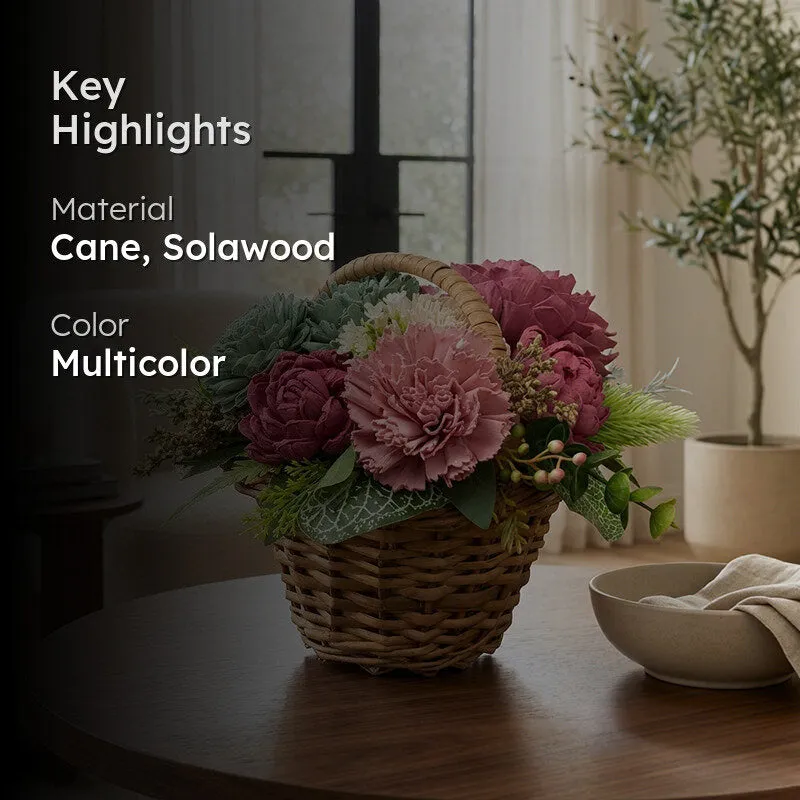 Mystic Mix Solawood Artificial Flower Basket media 2