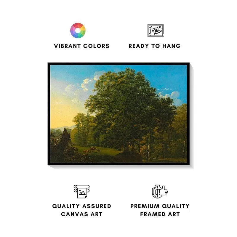 The Big Tree Canvas Wall Painting - Black Frame media 4
