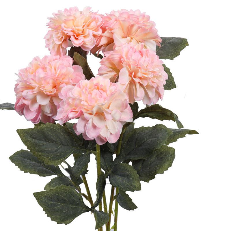 Artificial Realistic Chrysanthemum Flower Stick (Pink) - Set Of Five media 6