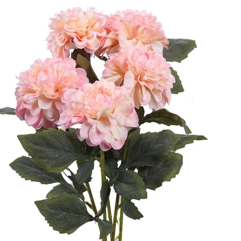 Artificial Realistic Chrysanthemum Flower Stick (Pink) - Set Of Five media 6