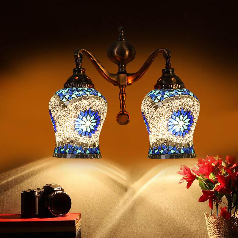 Stellar Metal Mosaic Wall Lamp media 4