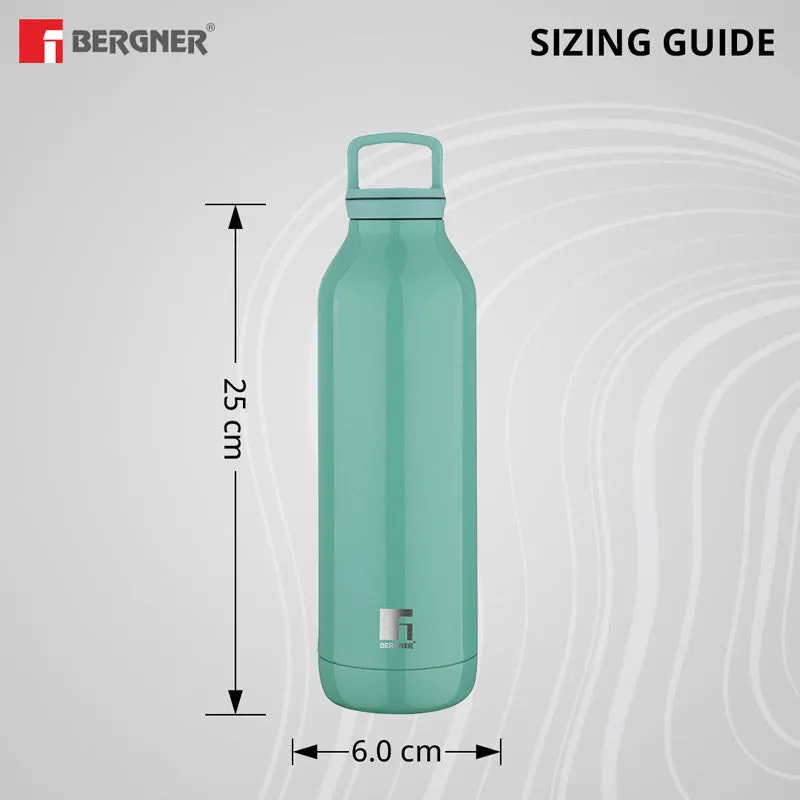 Bergner Walking Daisy Droplet Thermosteel Hot And Cold Flask (Green) - 525 mL media 5
