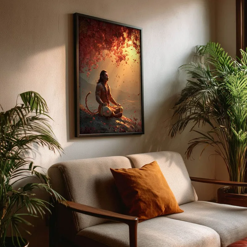 Sri Hanuman Meditating III Archival Paper Wall Art media 3
