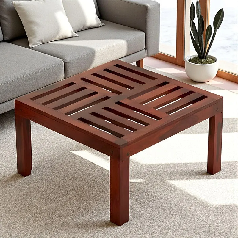 Nervon Sheesham Wooden Center Table - Rich Brown media 1
