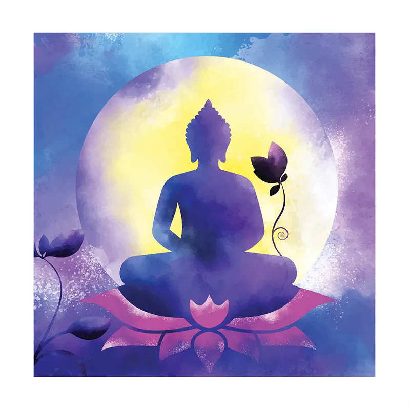 Buddha Silhouette Canvas Wall Art media 3