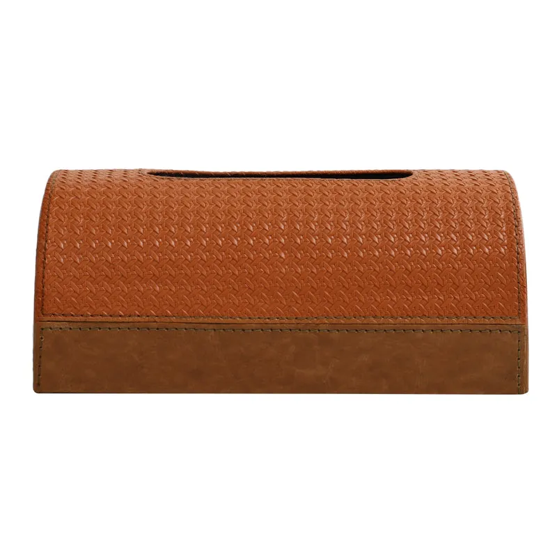 Utra Leather Tissue Holder - Brown media 3