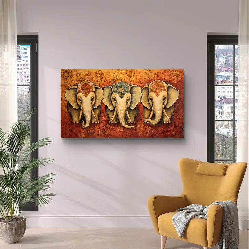 Gajamukha Trio Wall Art media 3