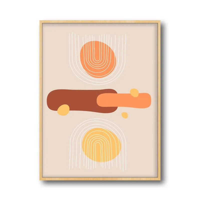 Sunlit Whispers Archival Canvas Wall Art - Natural Brown Frame media 5