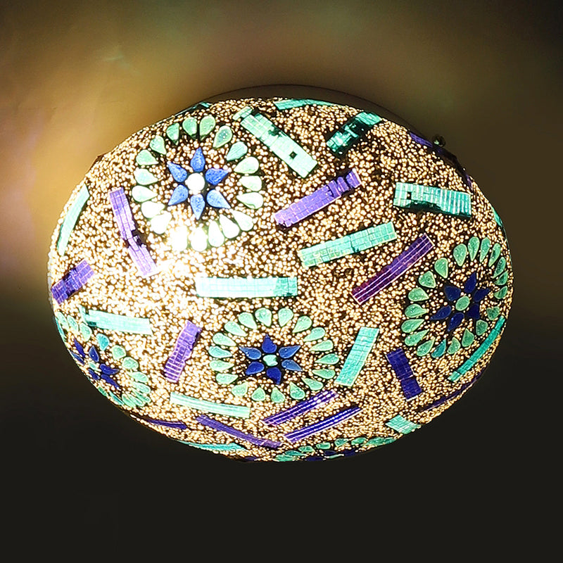 Orvix Flush Mount Glass Ceiling Lamp