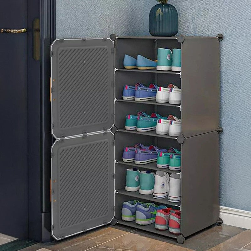 CleanStep Grey Plastic & Metal Shoe Racks media 3