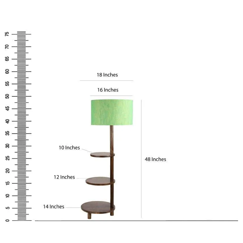 Zuri Runa Floor Lamp With Shelf media 7