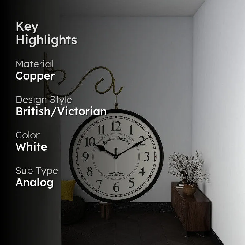 Regalyn Double Sided Wall Clock media 2