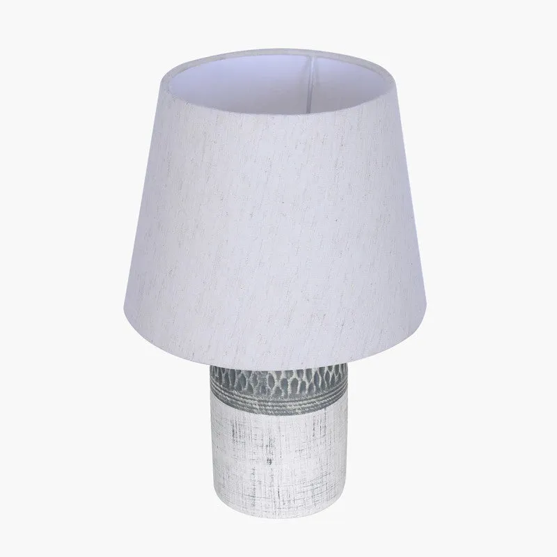 GlowCraft Designer Ceramic Table Lamp - White media 5