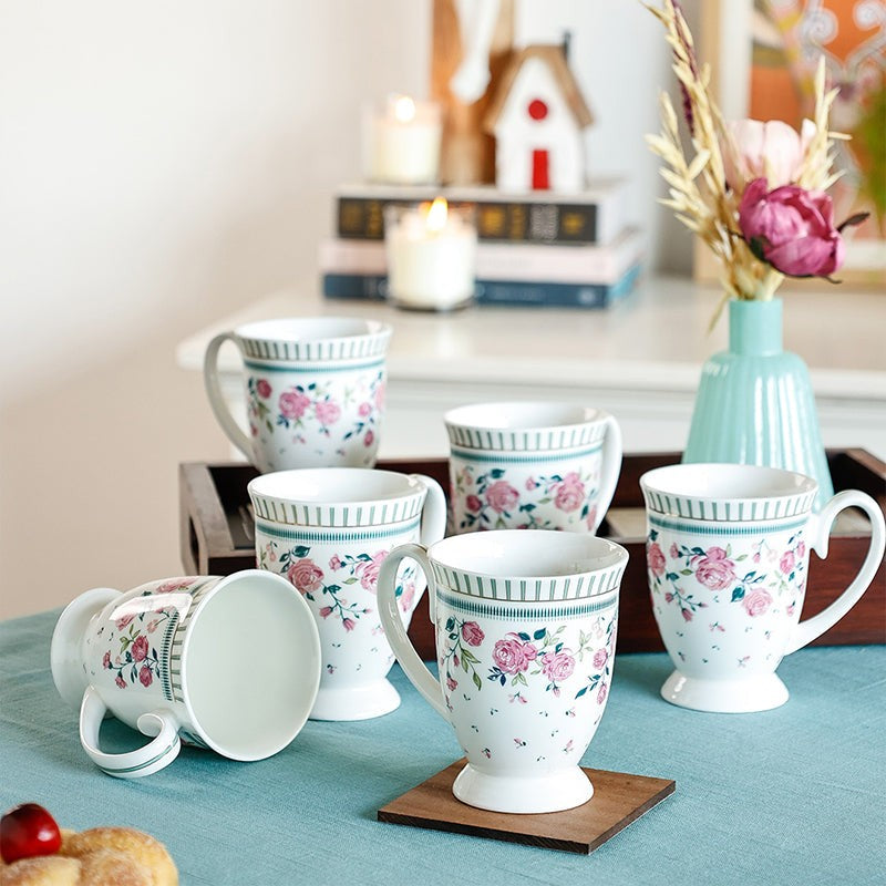 Magique: Portrait Of A Rose Ceramic Mug (250 mL Each) - Set Of Six image 3