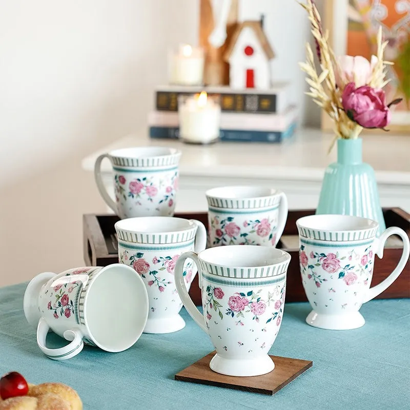 Magique: Portrait Of A Rose Ceramic Mug (250 mL Each) - Set Of Six media 3