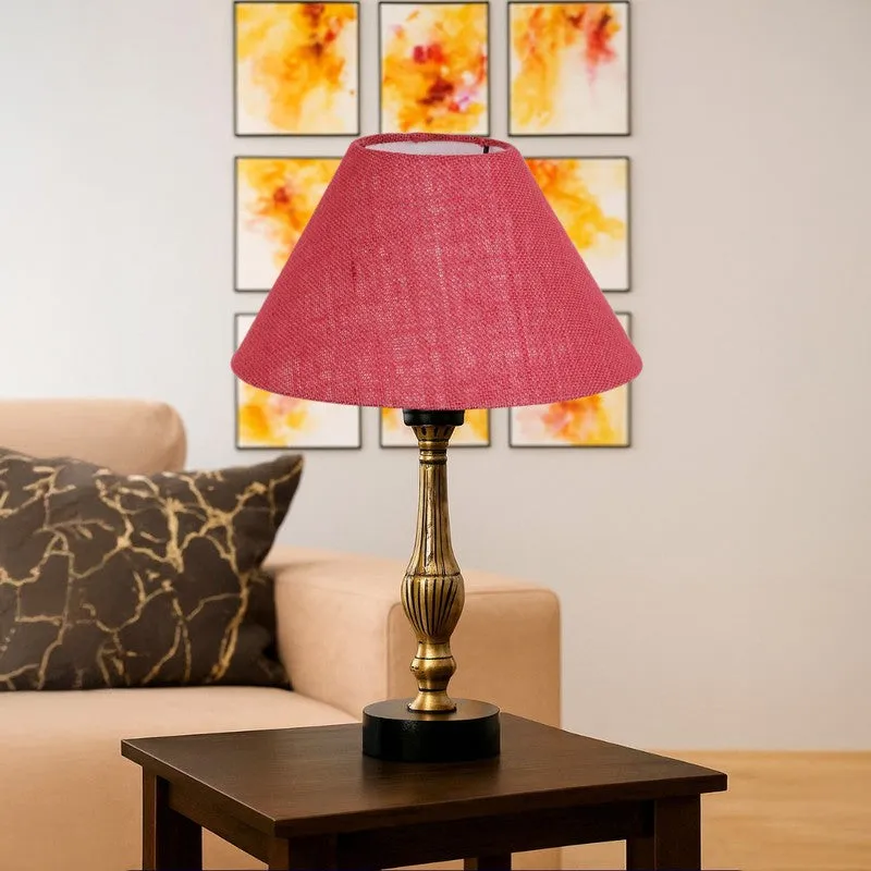 Aurelo Zyra Wooden Table Lamp - Pink media 4