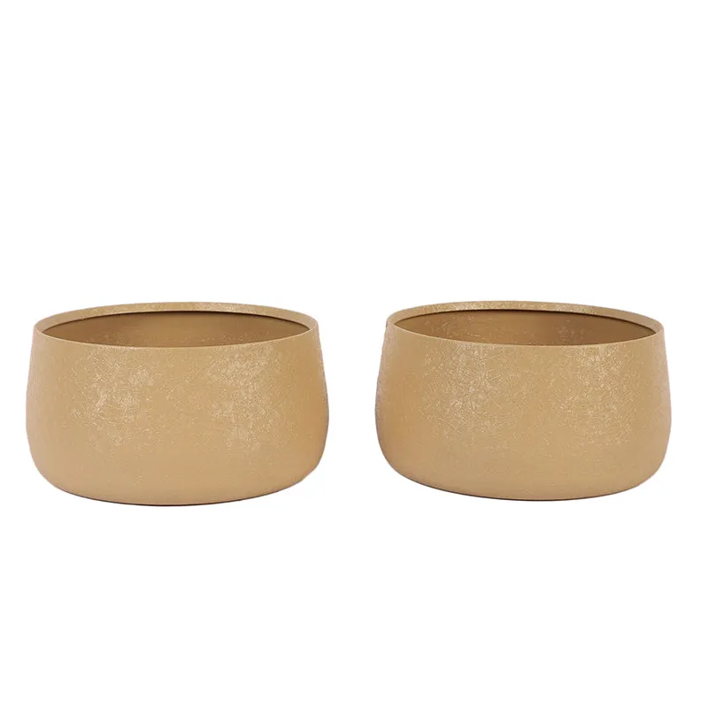 Chlo Iron Planter (Beige) - Set Of Two media 3