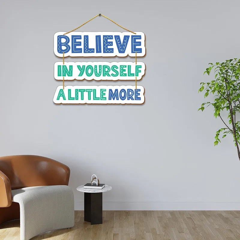 The Self-Belief Channel (Blue, Green)- MDF Wall Accents media 1