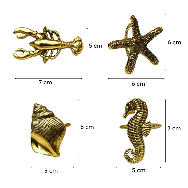 Ocean Muse Napkin Ring - Set Of Four media 7