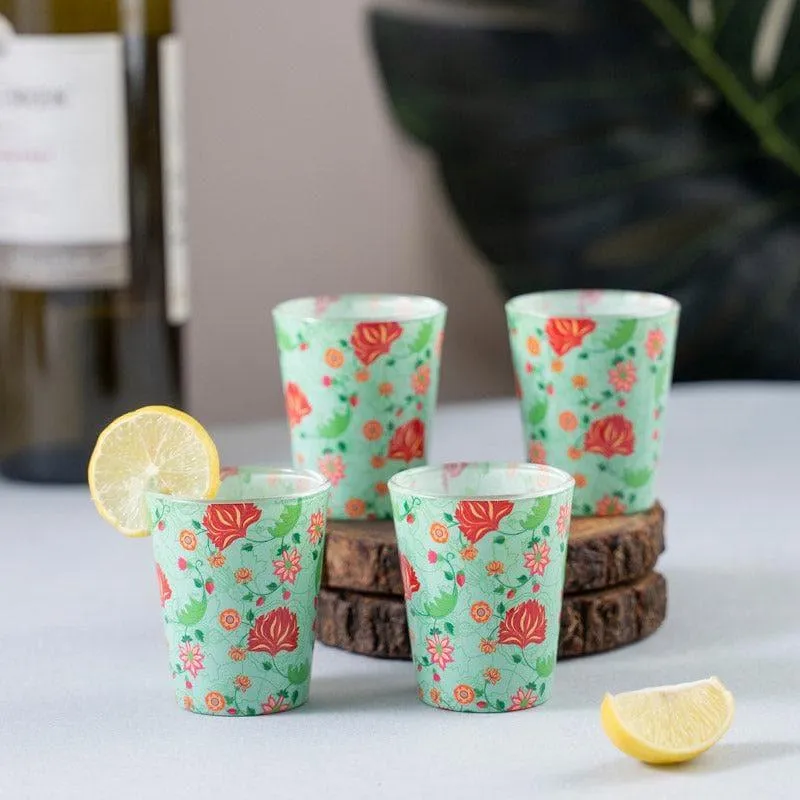 Regal Lotus Shot Glass (30 ml) - Set Of Four media 1