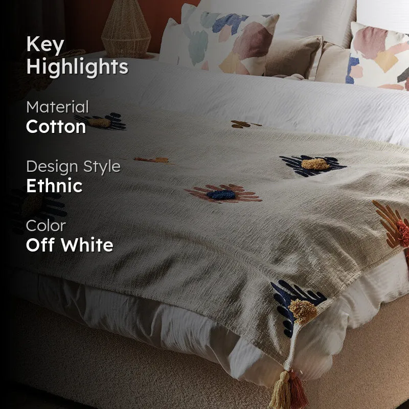 Bohoweave Tufted Cotton Throw media 2