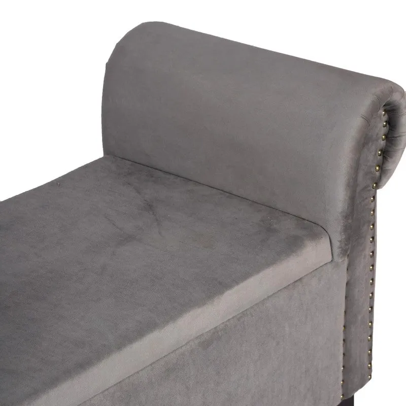 Vavro Sheesham Wooden Bench - Grey media 6