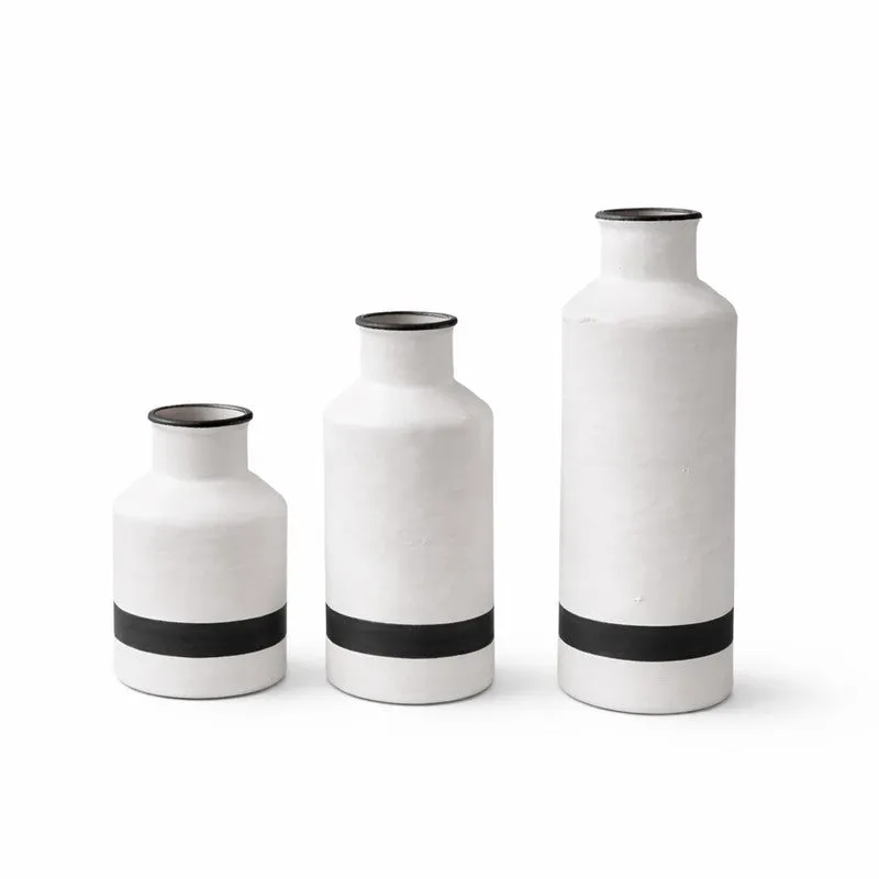 Earthtone Ceramic Vase - Set of Three media 4