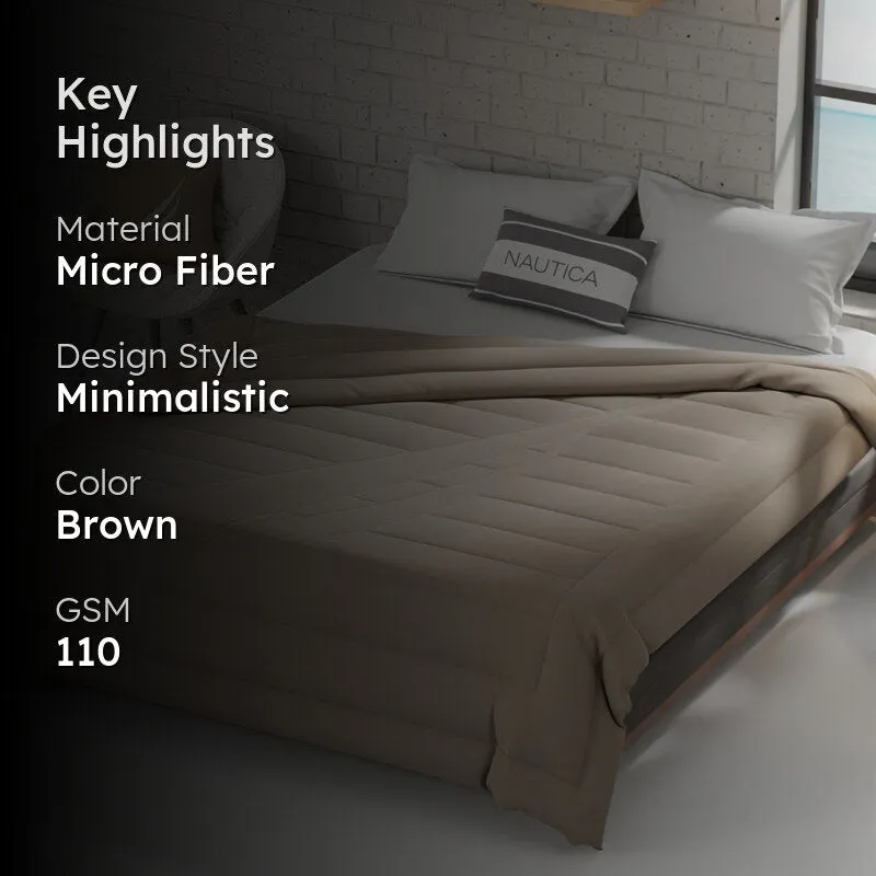 Nautica Ciel Luxe Comforter (Light Brown) - 110 GSM media 2