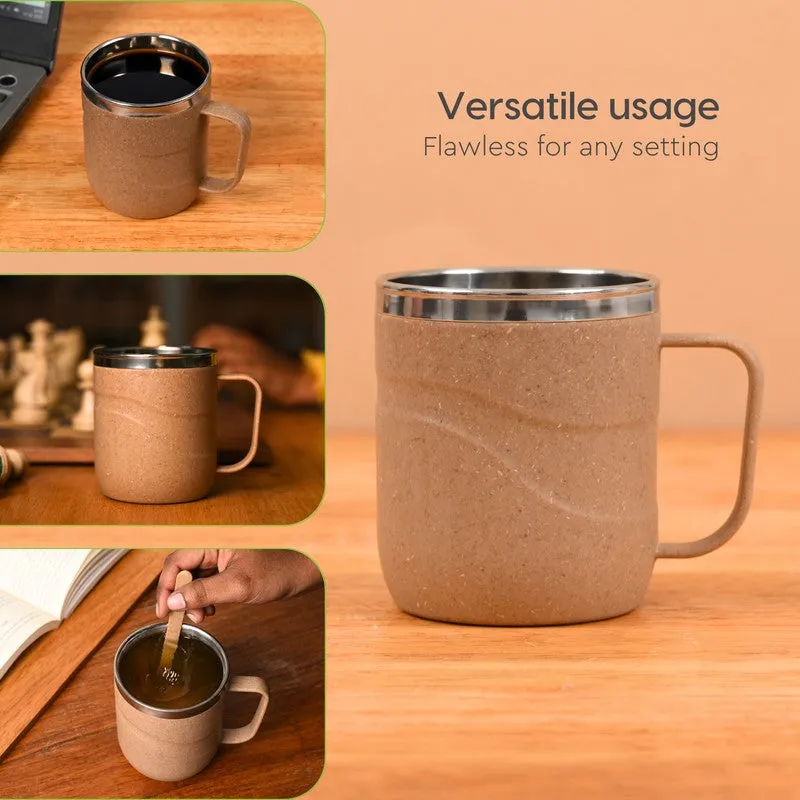 Timberglow Rice Husk Coffee Mug (250 mL Each) - Set Of Two media 6