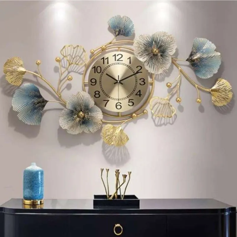 Luxium Metal Analog Wall clock media 1