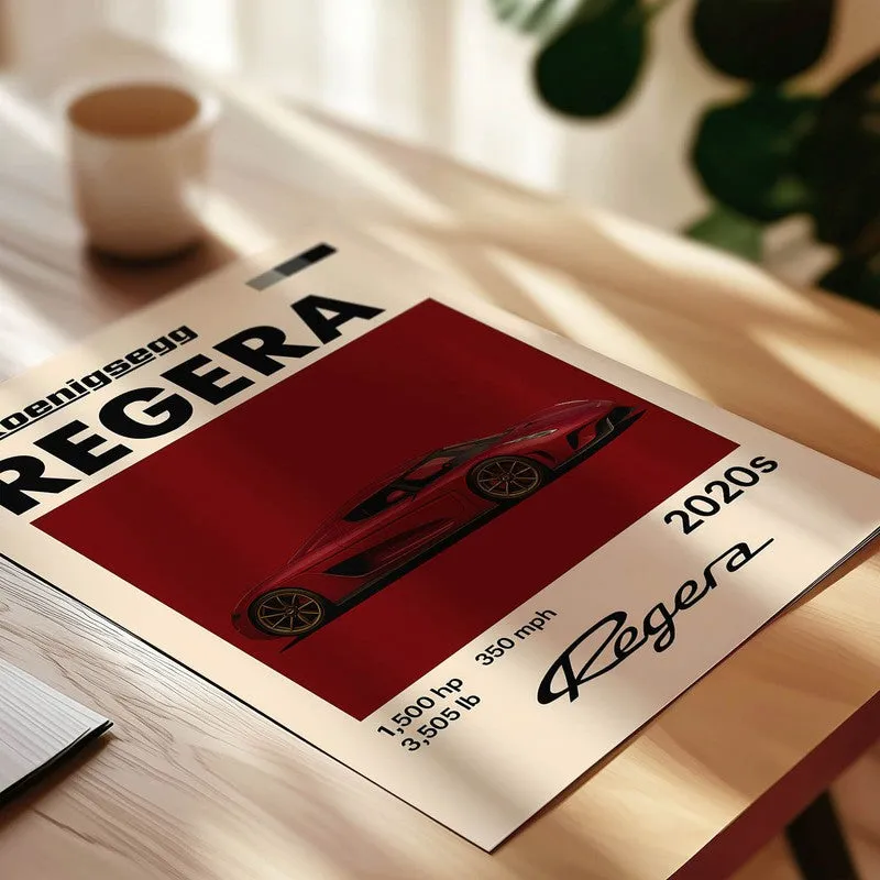 Koenigsegg Regera Legend Wall Poster media 4